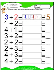 Toplama işlemi yaprak test
